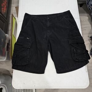 Classic Black Cargo Shorts for Men